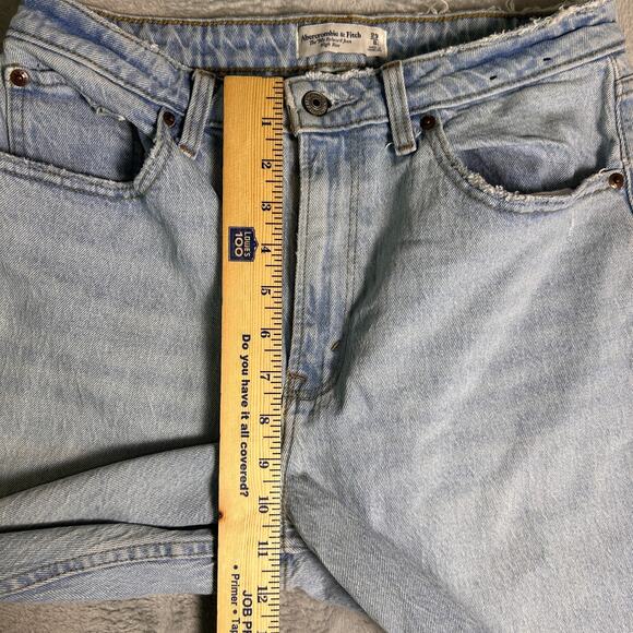 Abercrombie Fitch 90s Relaxed Curve Love Jeans Womens 29 High Rise Distressed - Picture 5 of 7